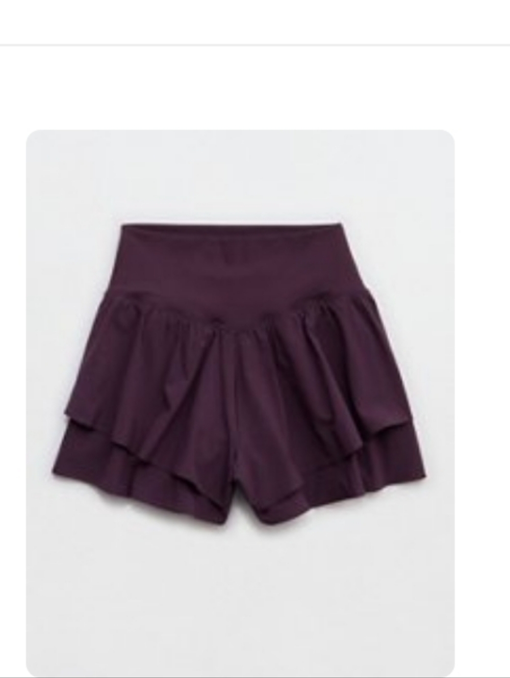 Offline Aerie Flirty Shorts Cool Berry